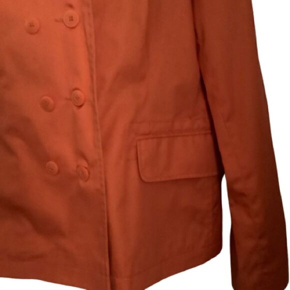 JESSICA DOUBLE BREASTED ORANGE JACKET SIZE LARGE (14-16) - Picture 3 of 9